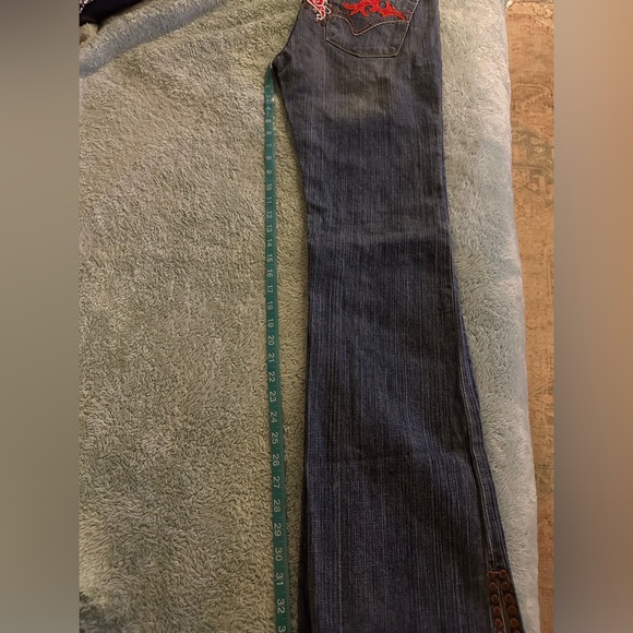 ☮️PEOPLE FOR PEACE☮️LOVE EMBROIDERED JEAN - Picture 9 of 13